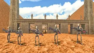 TROLLS & ZOMBIES 2,000,000 Vs Battle Droids With ROCKET LAUCHER - UEBS 2