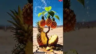 The goat saved the pineapple tree from drying up by pouring water on it 😭 #ai #story #animals