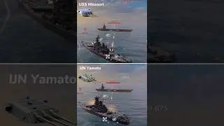 IJN Yamato vs USS Missouri #modernwarships #sorts