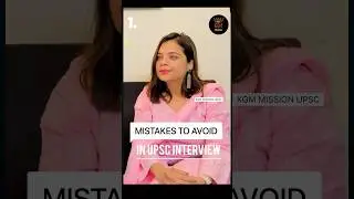 Mistakes to avoid in UPSC interview! Full video with @KGM_Mission coming soon. #upsc #upscinterview