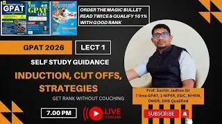 HOW TO PREPARE GPAT||SELF STUDY GUIDANCE||GPAT 2026||STRATERGIES||CUT OFFS||BENIFITS||PHARMACY