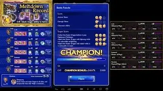 Final Fantasy Record Keeper - Nightmare Dungeon: Meltdown - Winning Runs