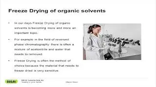Freeze Drying of Organic Solvents [Webinar]