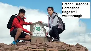 Hiking Brecon Beacons Horseshoe ridge trail ⛰ (Pen y fan, Corn Du, Cribyn)