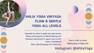 Triangle, Hamstrings, Dynamic Flow All Levels Vinyasa Class With @AhliaYoga Join Live Wednesdays!