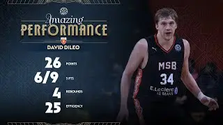 David Dileo (26 PTS) | Player Highlights | HOLO v MSB | #BasketballCL 2025-26