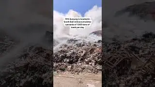 Bali central landfill is burning 🥵..#sustainme #bali #wastemanagement #plasticpollution