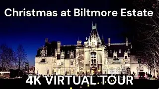 4K Virtual Tour: Christmas at Biltmore Estate (King Tut Exhibit + Mansion Holiday Displays)