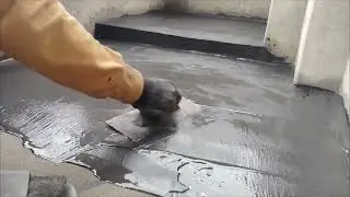 floor plaster with cement oxide colour black paint construction
