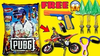 Omg Got Bike Inside PUBG Snacks Free Gifts Inside unboxing 😲🤩#snackiya #freegiftsinside