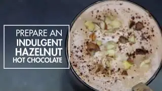 An indulgent hazelnut hot chocolate