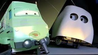 Trenul Fantoma - HALLOWEEN DESENE ! Trenuletul Troy in Orasul Trenurilor 🚄 Desene pentru copii