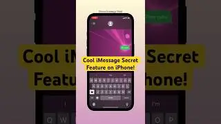 Cool iMessage Secret Feature on iPhone! #iphone #shorts