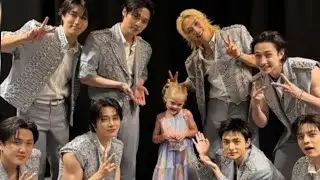 Stray kids with little girl's interview 😅&hearts;️ little stay is so lucky 😭🤍#straykids 