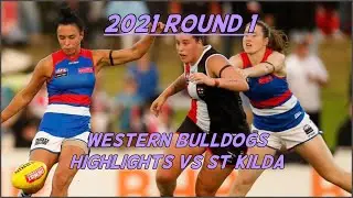 AFLW 2021 Round 1 | Western Bulldogs highlights & scores vs St Kilda