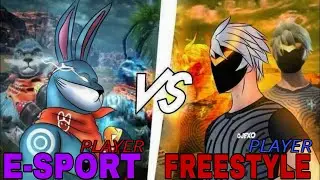 FREESTYLE PLAYER🌪️ VS E-SPORT PLAYER 💀 WHAT A GOD LEVEL GAME PLAY 🌪️💀 VIRAL  VIDEO 📈📈