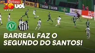 GOL DO SANTOS! BARREAL MARCA O SEGUNDO GOL DO PEIXE EM BELO LANCE!