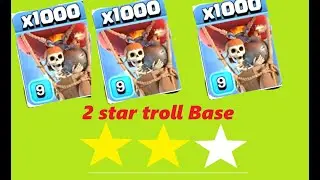 1000 balloons VS troll base | Clash of Clans | private Server