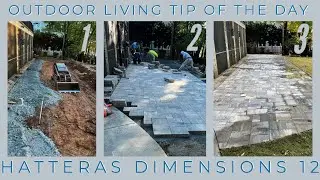 Belgard Hatteras Dimensions 12 Paver Patio  - Outdoor Living Tip of the Day