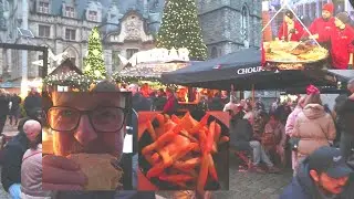 Fries Andalouse Sauce and Burger in Belgium | Christmas Market in Gent 2024 | Jan Tom Yam