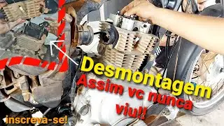 como desmontar parte de cima titan 150 (CABEÇOTE E CILINDRO)