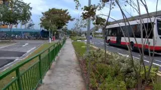 Singapore, walking along Sentosa Gateway | SJCAM SJ5000X FEIYUTECH WG