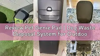 Review Pet Genie Pail | Dog Waste Disposal System for Outdoor and Indoor Odor Control | Dog Poop Tra