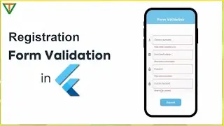 Flutter registration form validation | signup login form validation with source code #flutter #form
