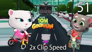 ⚡ SUPER FAST! Talking Tom Gold Run Part 51 | Angela Talking Tom at 2X Speed! 🦊