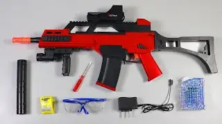 UNBOXING Electric Bursts Crystal Gun - Realistic UMP Sub-machine Toy Gun