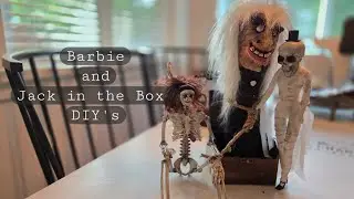 Creepy Jack in the Box and Spooky Skeleton Barbie DIY's