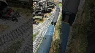 Class 46 express train gliding through a streamlined points crossover.