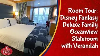 Disney Fantasy - Deluxe Family Oceanview Stateroom with Verandah Tour - Category 04B - Room 7634