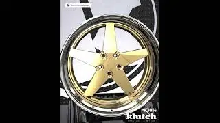 Klutchwheels K3014｜15&ndash;26 Inch Classic 5-Spoke + Custom Center + Fully Custom Specs｜3-Piece Forged
