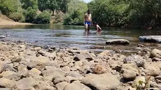 Runaal's first sweeming in ''Kasari'  River Mosam Shahuwadi