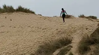 Dune running in the Netherlands