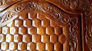 |Door wood carving tricks|2 chisel carving|wood design|UP wood art|