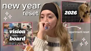 New year reset- vision board, apartment reset, goals for 2026