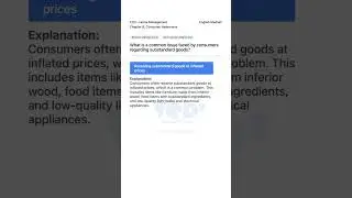 12th Home Management Consumer Awareness Substandard Goods