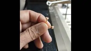 Trillion Diamond Studs,Natural Trilliant Diamond,Triangle Studs, Engagement, Bezel Set,JewelleryBloc