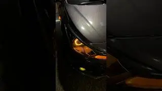 Hyundai i20 Headlight upgrade with bi led laser projector & DRL shroud