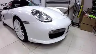 Gloss White Porsche Boxster By Wrap Workz HK