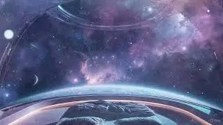 Floating Among Stars 🌌 Year 2147 Bedroom | Deep Sleep 432 Hz | Space Ambient Music