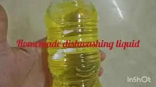 Homemade dishwashing liquid lemon flavor