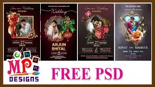 Wedding Card Psd | Free Psd File | Mp designs