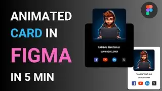 Figma Profile Card Hover Animation Tutorial | Step-by-Step Guide