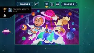 Puzzle GalaxyYou need to Complete any picture with 150 pieces in multiplayer mode #PlayStationTrophy
