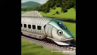 Ai video #fish#train#