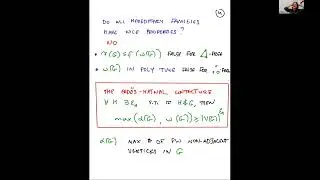 Maria Chudnovsky (Princeton), k-blocks and forbidden induced subgraphs, 17th Oct 2023