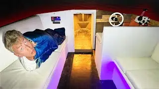 OVERNACHTEN OP MIJN ZELF GEBOUWDE BOOT!